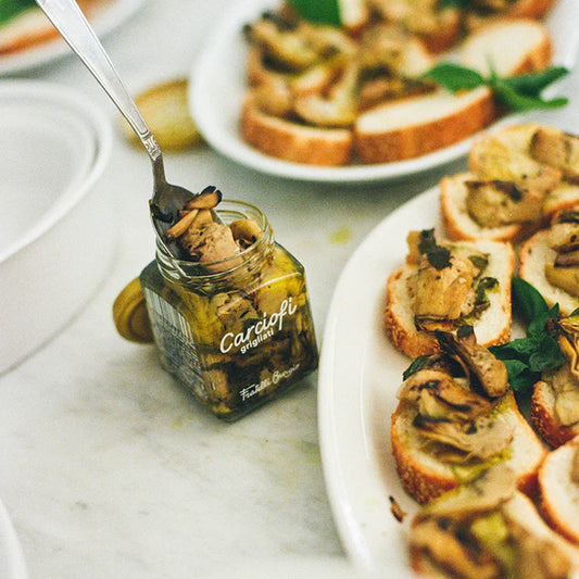 Gegrillte Artischocken in Olivenöl