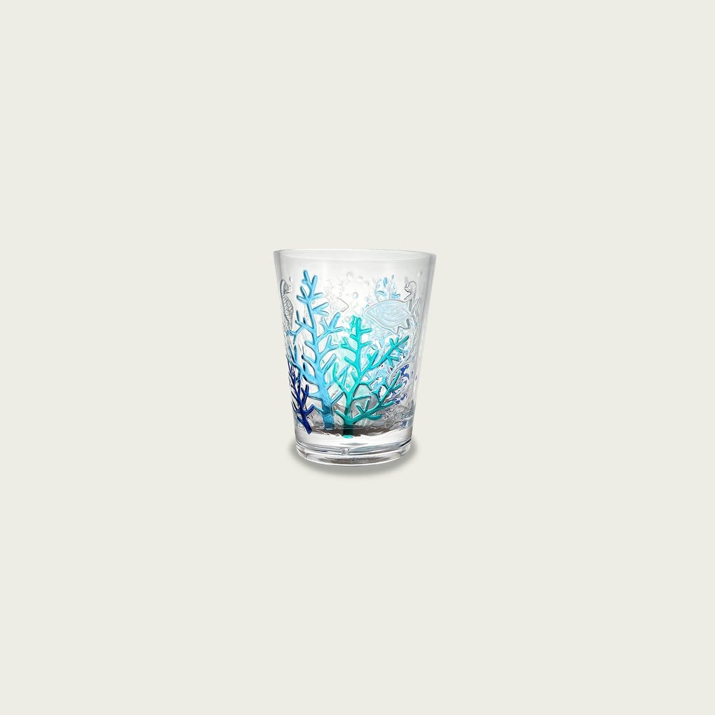 Niedriger Becher aus Acrylkunststoff BLU CORAL