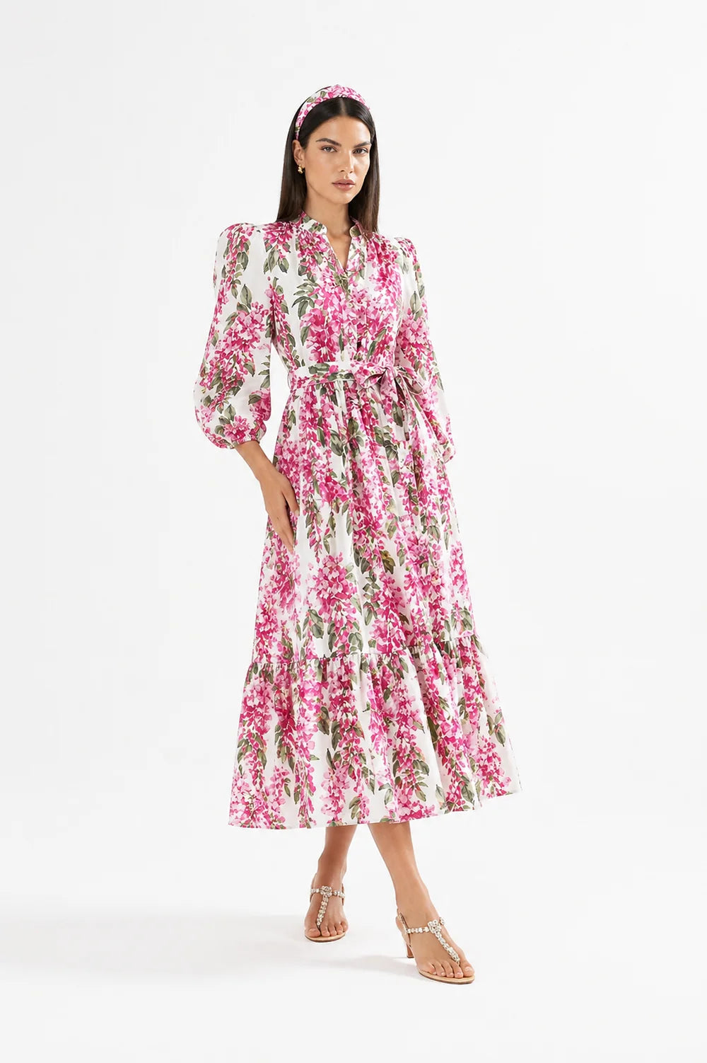 Leinenkleid MONACO LONG Pink "Luisa Positano"