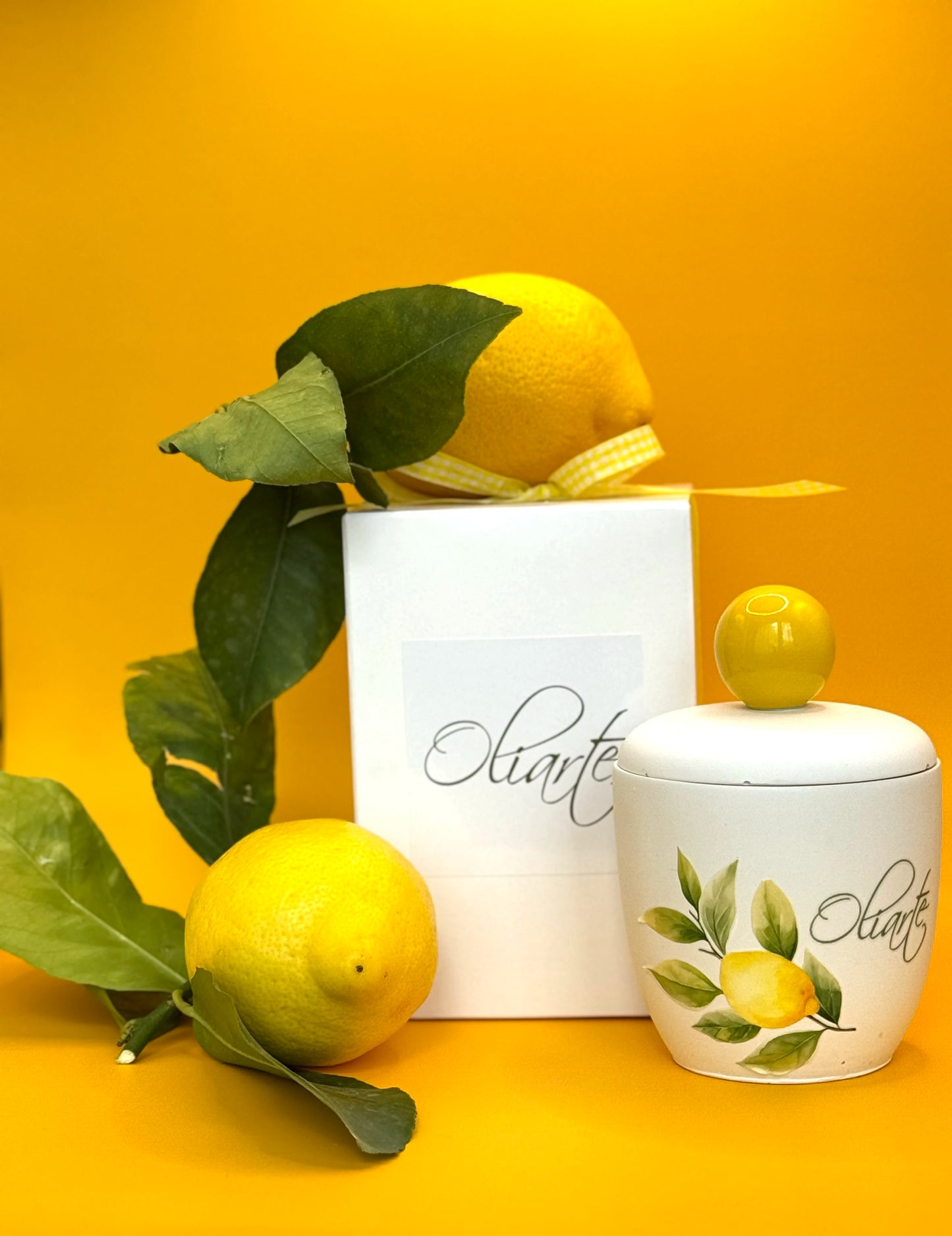 BIO Soja Wachskerze LIMONE