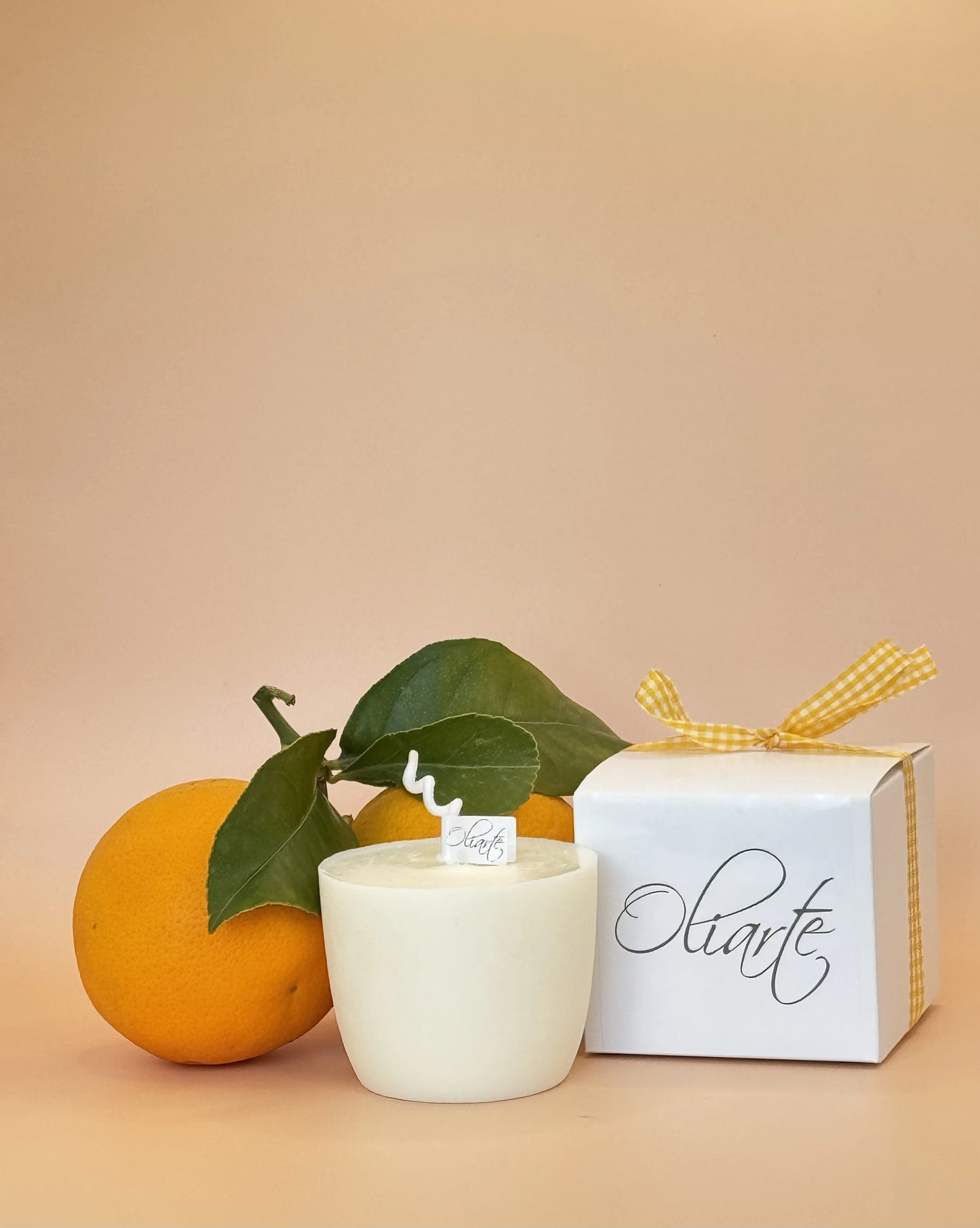 BIO Soja Wachskerze ARANCIO