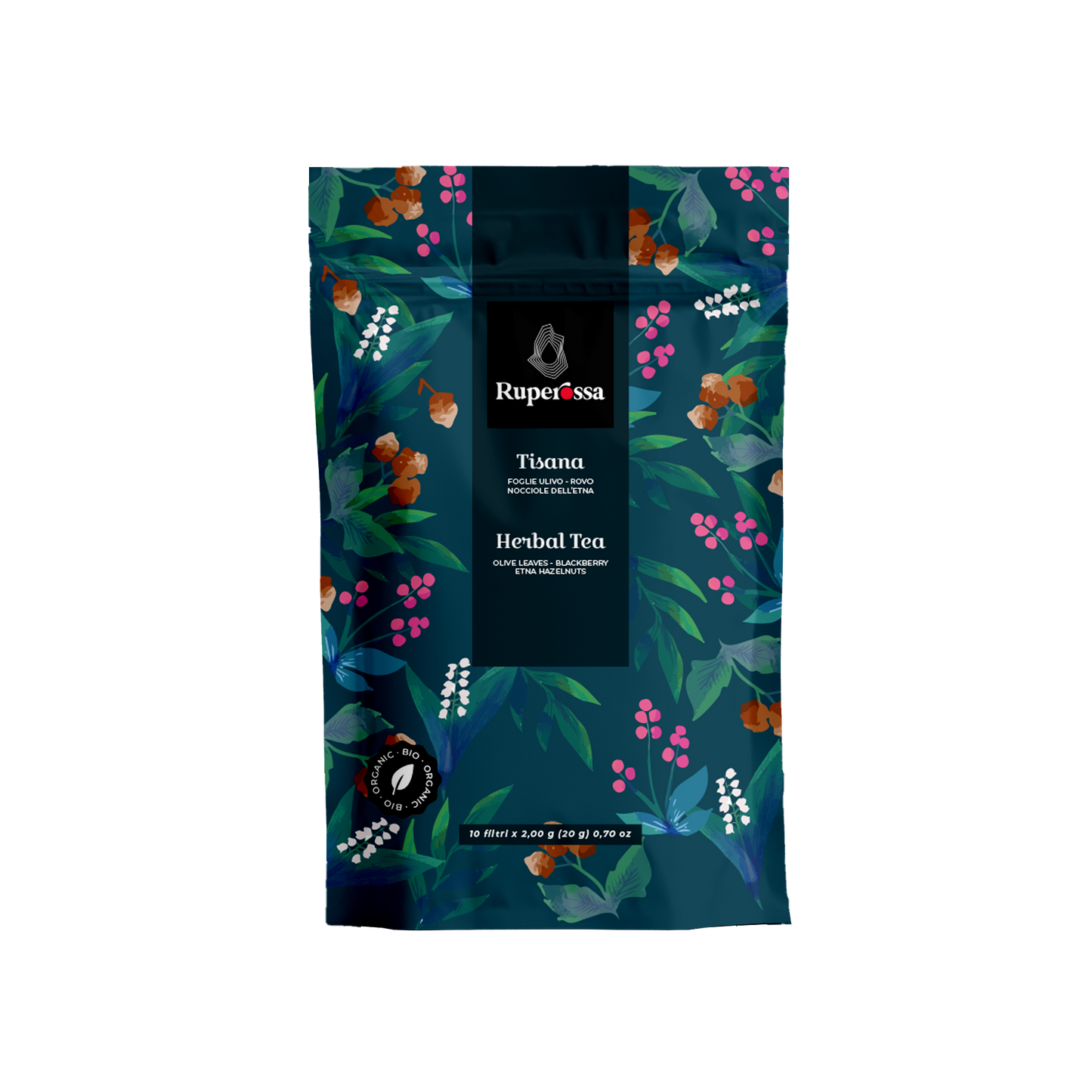 Kräutertee Ruperossa mit Olivenblätter, Brombeeren & Haselnüsse
