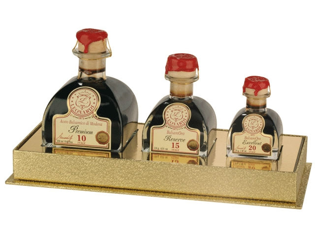 Geschenkset Balsamico Trilogia Oro