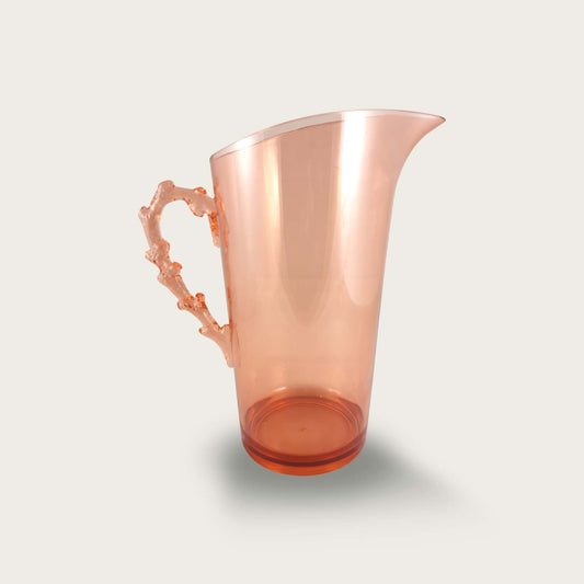 Krug aus Kristall-Acryl-Kunststoff Coralrot