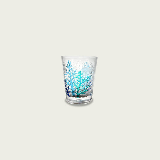 Niedriger Becher aus Acrylkunststoff BLU CORAL