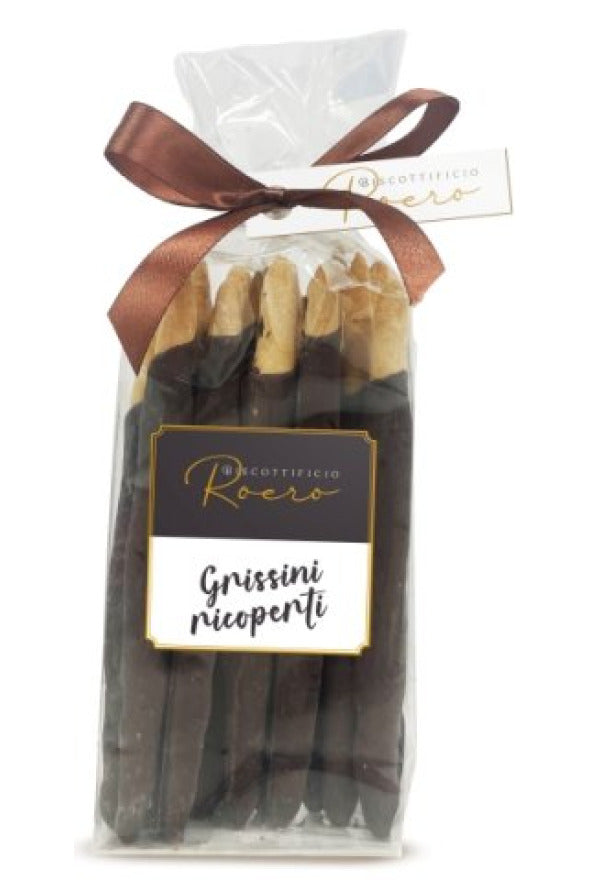 Grissini ricoperti al Cioccolato Fondente