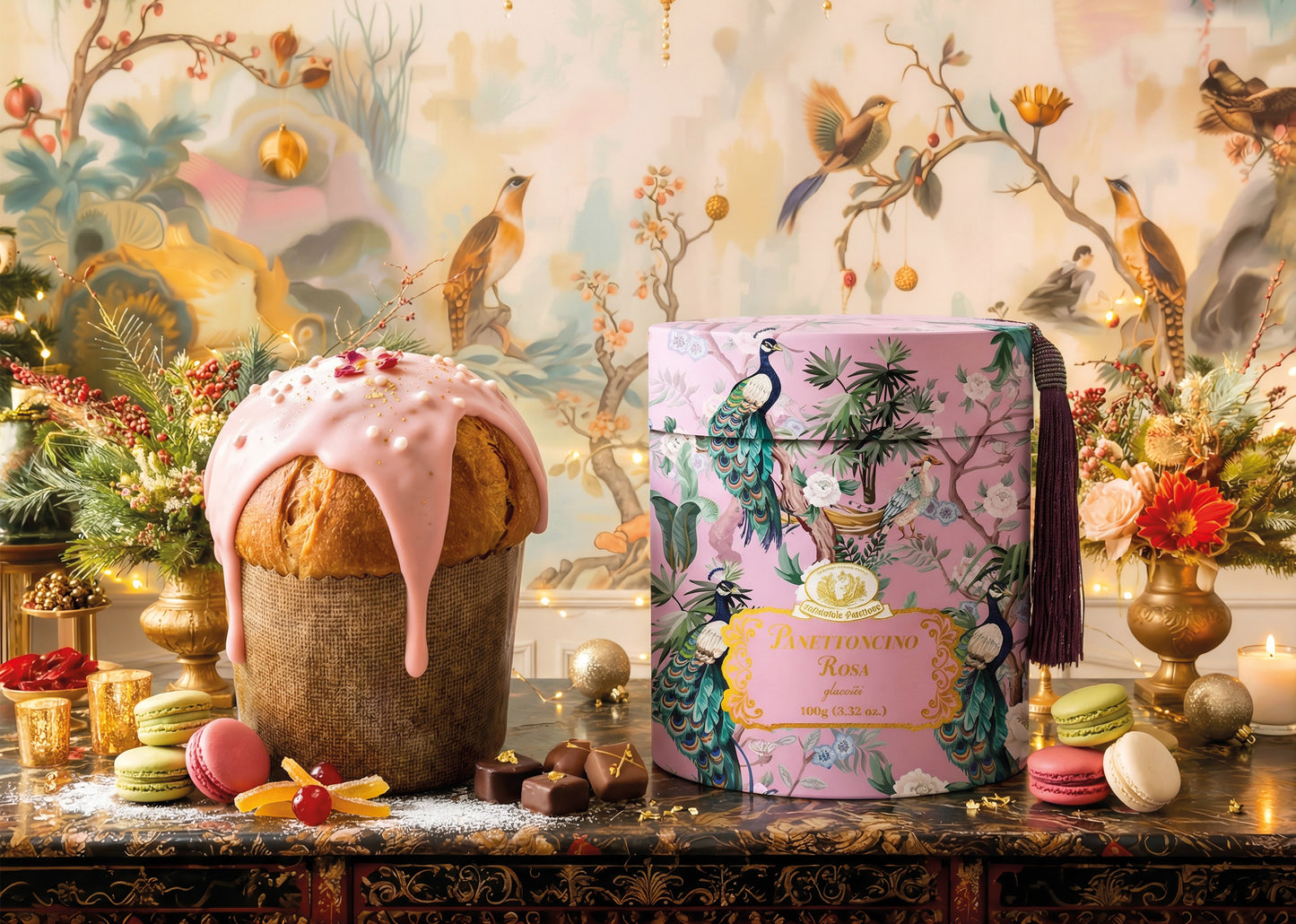 Panettoncino Glassa Rosa