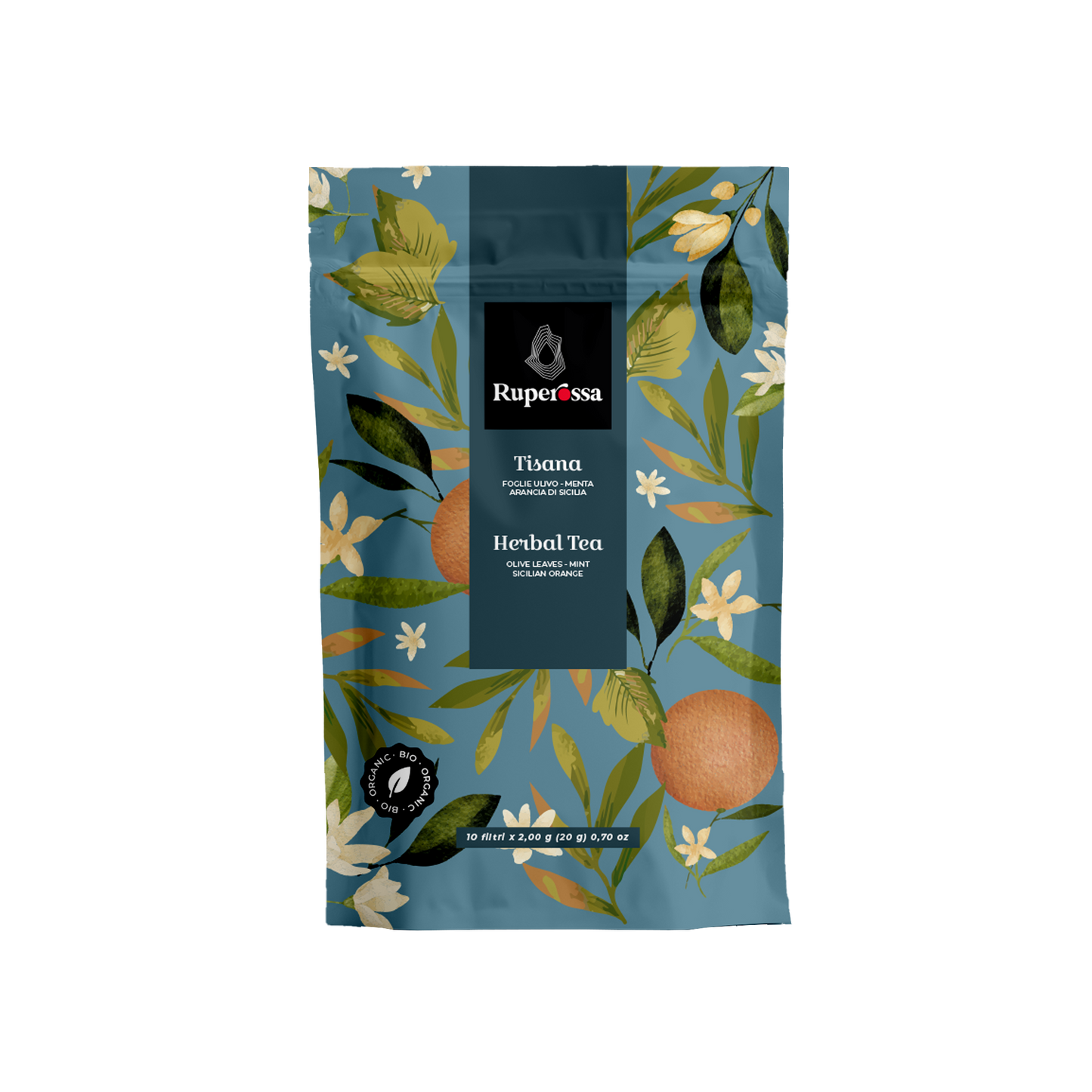 Kräutertee Ruperossa mit Olivenblätter, Orangen & Minze