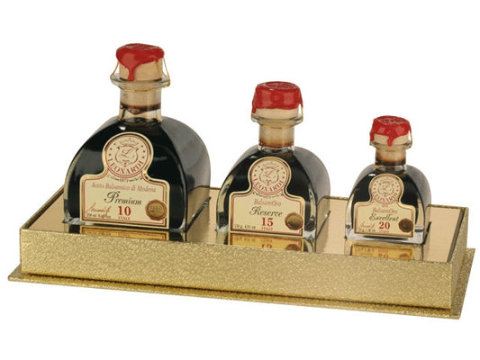 Geschenkset Balsamico Trilogia Oro